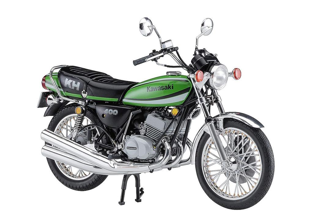 Plastikový model motocyklu Kawasaki BK6 řady Hasegawa v měřítku 1:12, KH400-A7.
