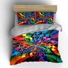 Colorful Abstract Art Decor Set Soft Comfortable Duvet Cover Bedding Set Included 1*Duvet Cover & 2*Pillowcases, Gift