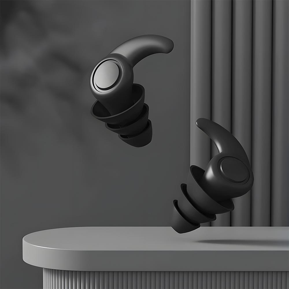 3 Pairs Soft Earplugs Anti-Noise Ear Clips Waterproof Swimming Earplug Noise Reduction Silicone Ear Protector