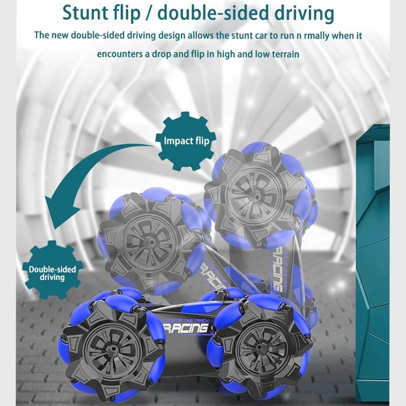 Non-Toxic Remote Control Toys F1 Rc Drift Car With Music Led Lights 2.4G Wrist Watch Gesture Radio Stunt Cars 4Wd Electric Children Toys