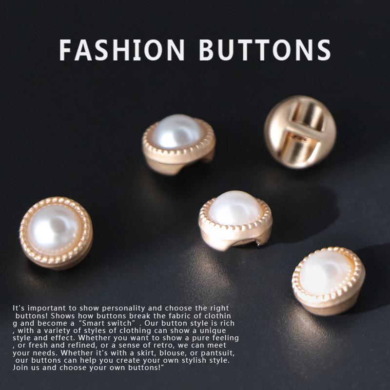 10 Buc Butoni de Cămașă Butoni Mici de Cămașă Perla Metal Butoni Decorativi de Înaltă Calitate Exquiși Haine Cardigan Butoni Frumoși