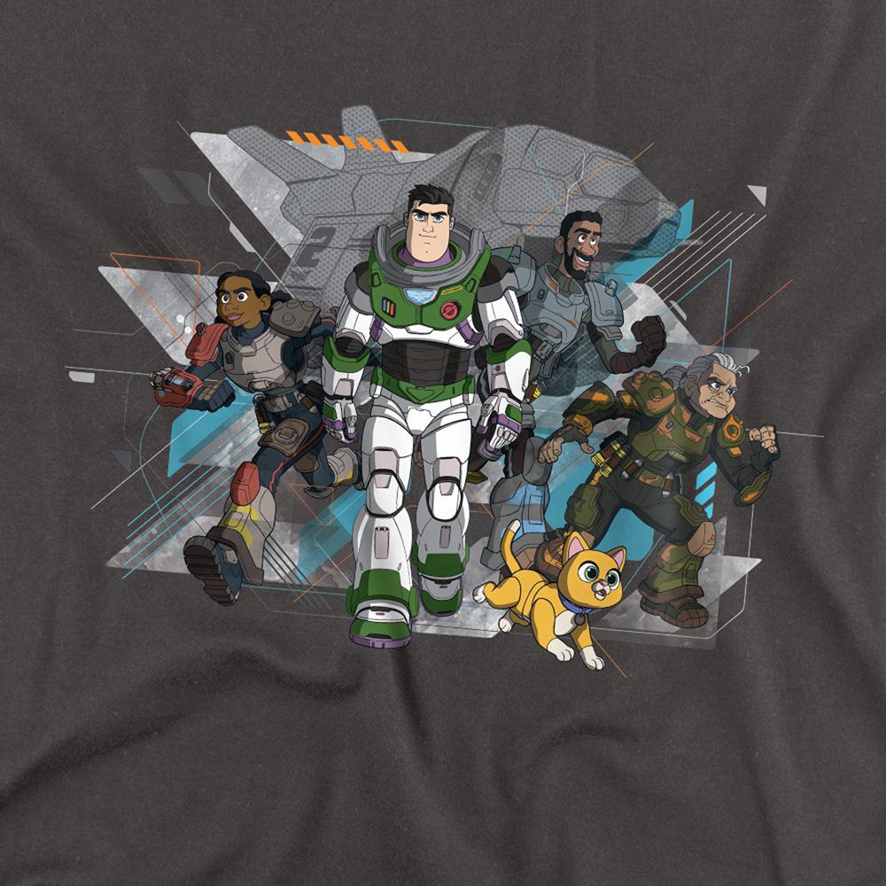 Lightyear Unisex Adult Junior Zap Patrol Buzz Lightyear & Sox T-Shirt