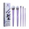 EIGSHOW Makeup Brush Professional Silver Ion Super Soft Fiber for Everyday with Portable Case 5-Piece Set, Grade, Treatment, Wool, Makeup, (Purple)