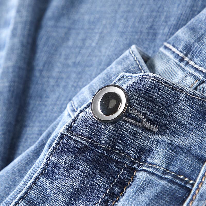 JOW Men's Vintage Distressed Straight-Fit Jeans