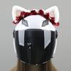 1Pc Creative Maid Cute Plush Ears Decorate Motorcycle Helmet Motocross Helmet Decor Sticker Accessories Cosplayer Styling