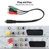 Plug and Play MINI DIN 9-Pin auf 3RCA Kabel 11,8 Zoll MINI DIN 9-Pin Stecker auf 3RCA Buchse RGB Video Adapterkabel RGB Verbindung
