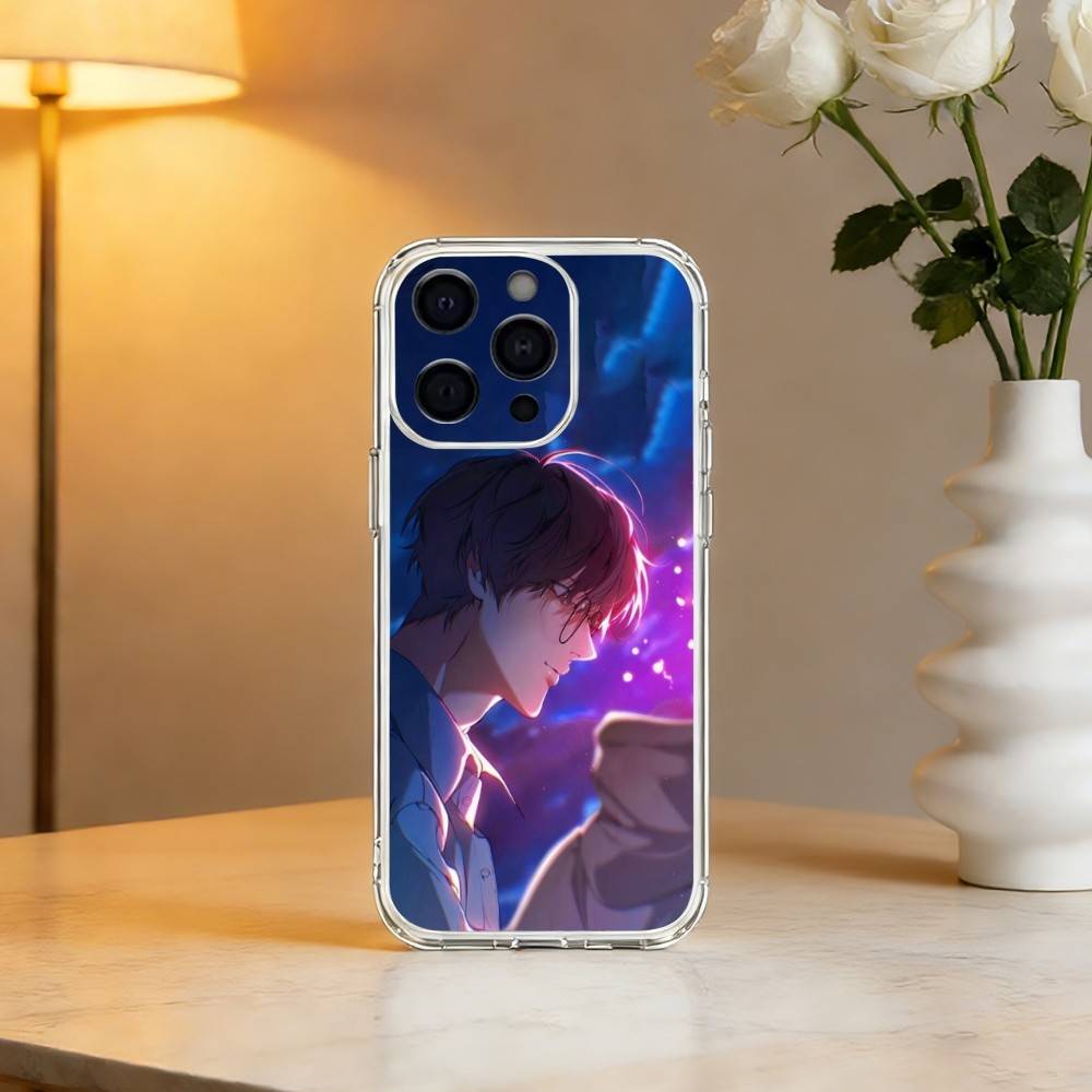 Korean Comics Losts In The Cloud Phone Case For iPhone 17 16 15 14 13 12 11 Mini Pro Max Plus Transparent Cover