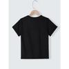 European sizes Girls' Summer Short Sleeve T-Shirt - "You Can't Scare Me, I Have a Crazy Aunt" Funny Letter Print Casual Top with Applique Details