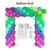 Conjunto de Arco de Balão Suporte Quadrado para Arco de Balão Base com Saco de Água Coluna Decoração Exquisita Para Festa de Aniversário Casamento ao Ar Livre