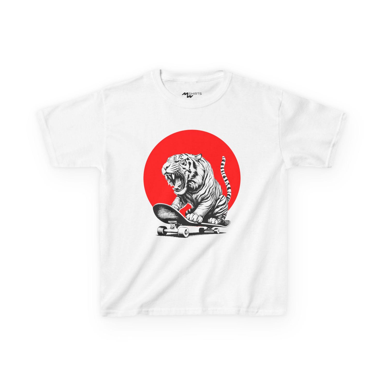 Playful Skate Tiger Kids Tee S