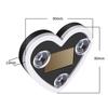 Car Led Window Decoration Heart Neon Light Suction Cup Fixed Luminous Heart Solar Ambient Neon Light Car Lights Accessories 1Pc