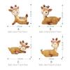 Cute Deer Small Plant Pot Resin Succulent Planter for Home Office Desk Mini Ornament Fairy Garden Flowerpot Decoration