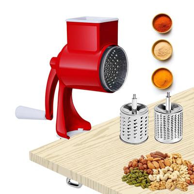 Grain Grinder Hand Crank Mill Grinder Aluminum Alloy Manual Table Clamp Milling Machine for Home Kitchen Commercial Grinding Nut