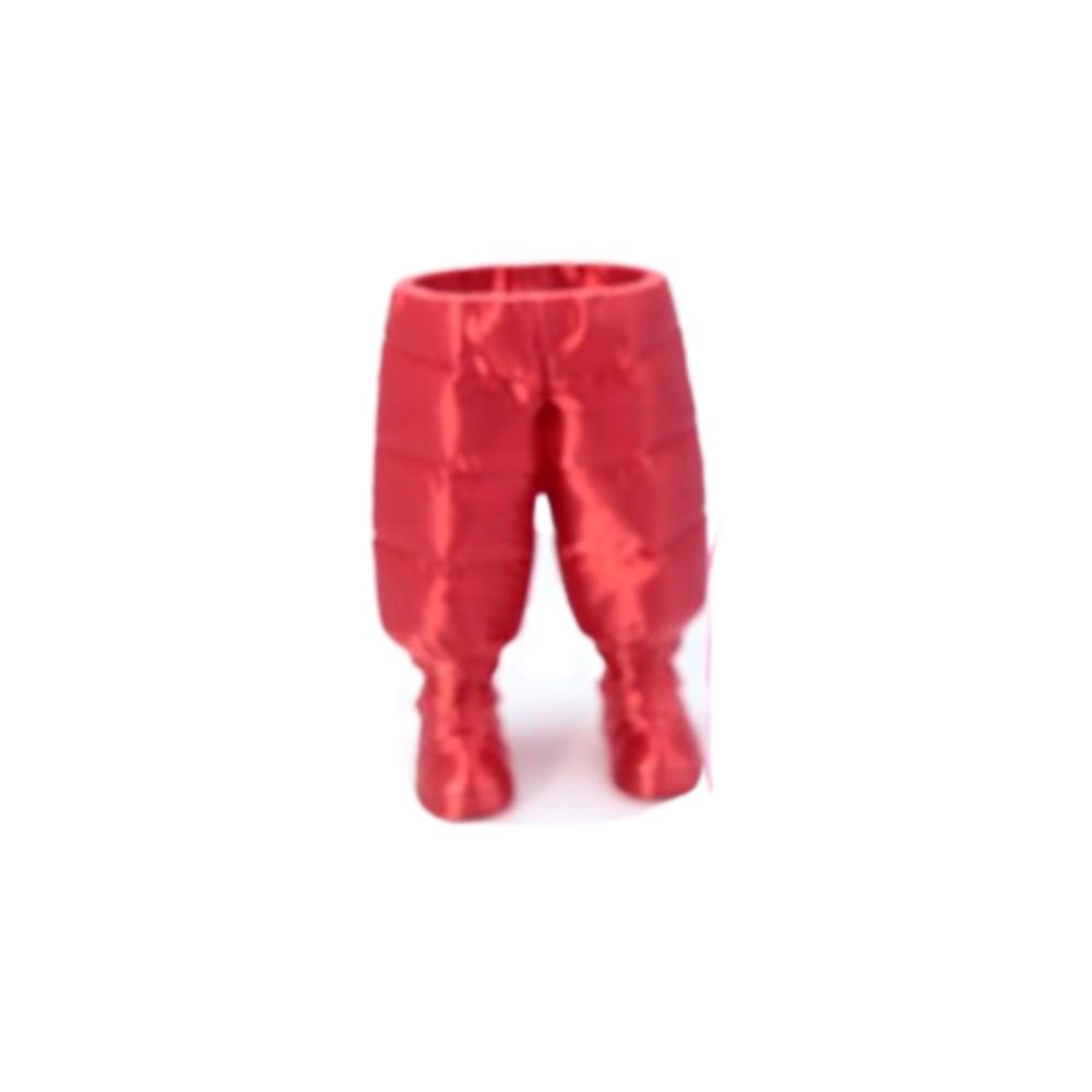 

Creative 3D Printed Pencil Case PLA Stationery Storage Box Compact 3D Pants Pen Holder Ruler червоний