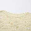 Xiangying Women's Off-Shoulder Sequin Cutout Knit Sweater