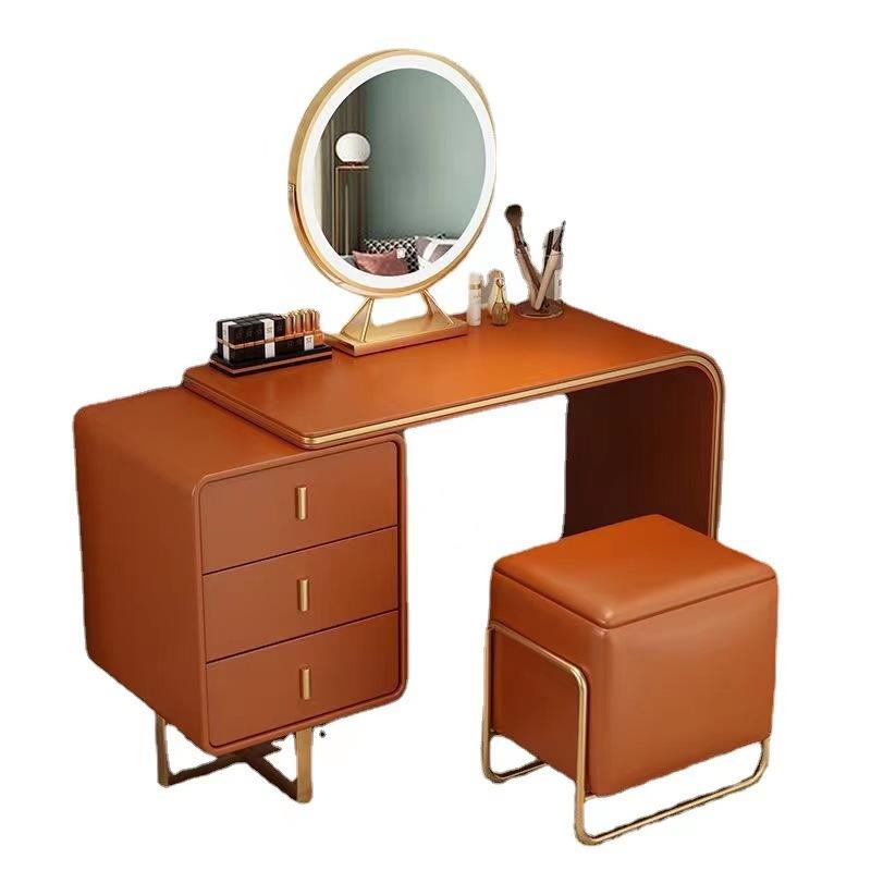 Modern Luxury Dressing Table Lights Mirror Makeup Nordic Dressing Table Cabinet Bedroom Furniture