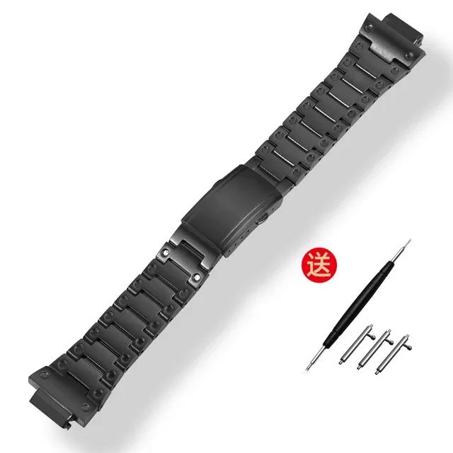Solid Stainless Steel Watchband for Casio G-Shock GWM5610 DW5600 GW-5000 G-5600 GA2100 GM5600 GM2100 Men's 16mm Watch strap