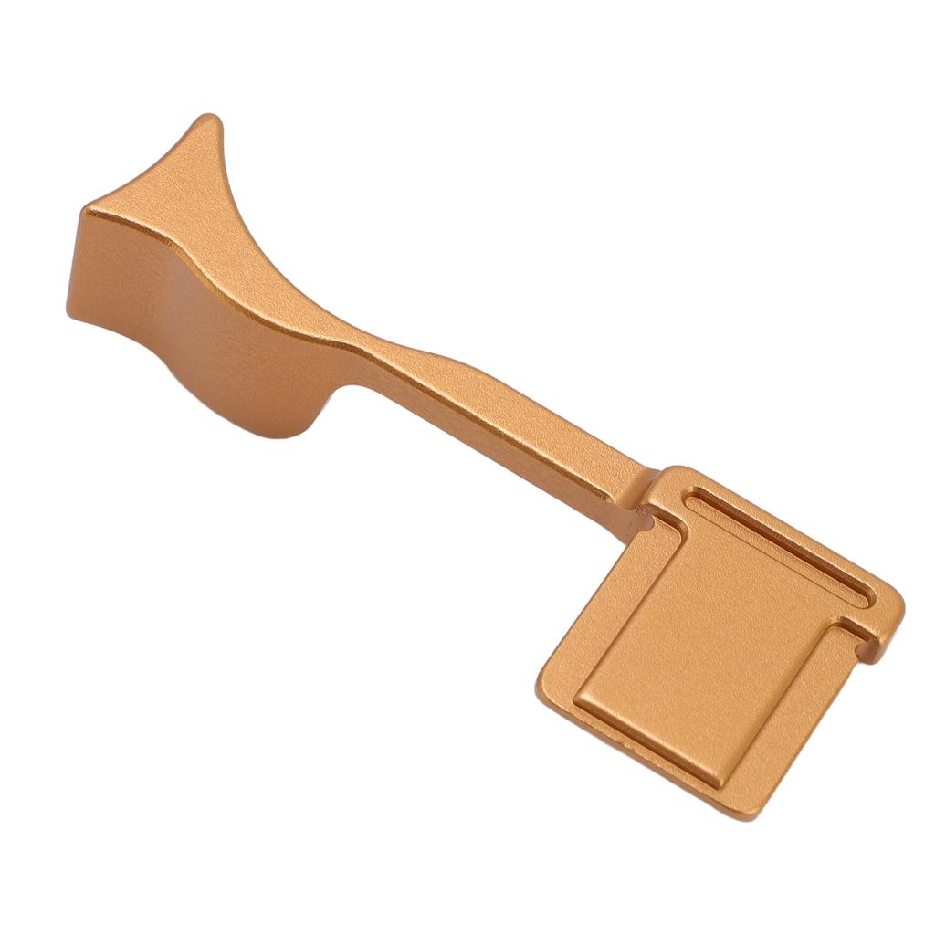 Camera Thumb Grip for Q3 Aluminum Alloy Camera Thumb Up Rest Hand Grip with Hot Shoe Cover Gold
