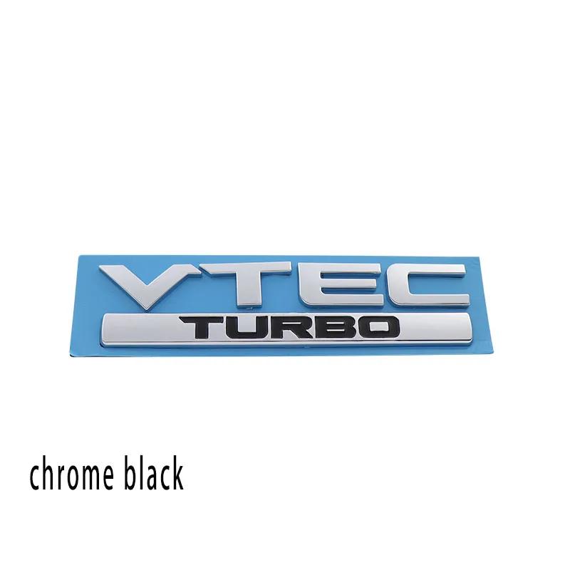 

3D Premium for VTEC TURBO car Hood Fender trunk Rear Bonnet Nameplate Decal Emblem Badge Sticker