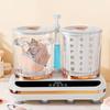 Underwear Washing Machine with Dual Cup   Dry Drain Pipe Rechargeable Portable Underwear Washer for Bathroom Home Travel