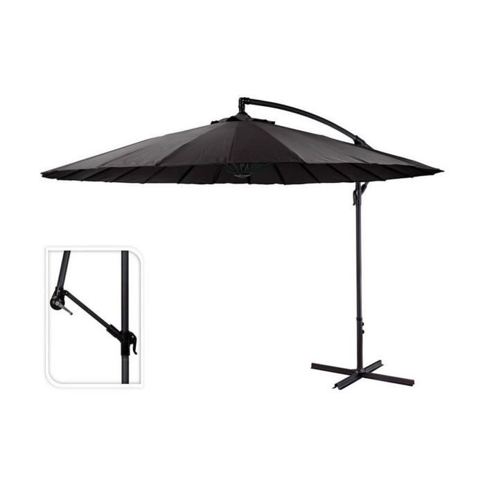 Parasol - AMBIANCE - Ambiance - Blanc - Gris foncé - 3 mètres