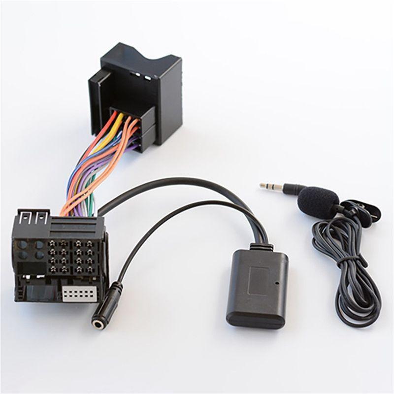 AA92-Car AUX Adapter Cable Bluetooth +MIC Fit For 307 308 407 RD4 Radio CD