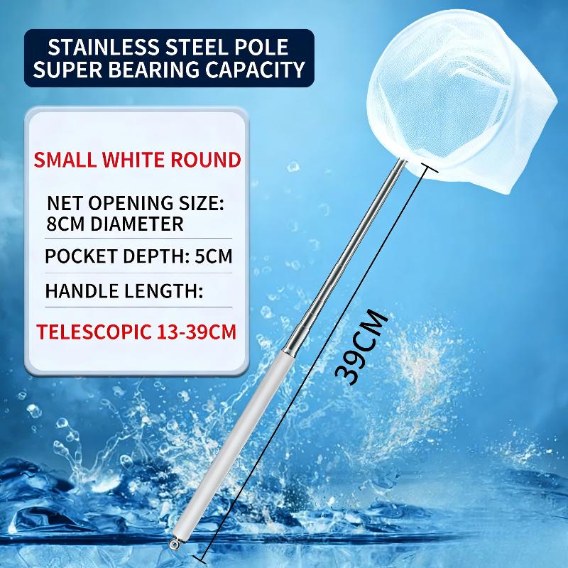 Fishing Landing Net Rustproof Corrosion Resistant Stainless Steel Fishing Net For Catchin Fish Shrimp Tank Aquarium Accessories