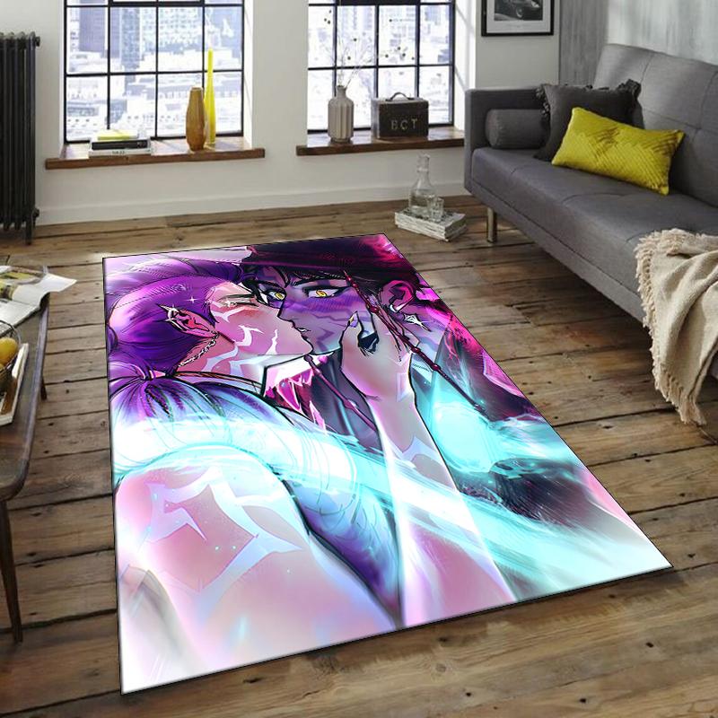 1pc KPop Demon Hunters RUMI8 Design Area Rug - Non-Slip, Soft & Cozy Floor Mat for Living Room, Bedroom, Office - Indoor/Outdoor Decorative Carpet