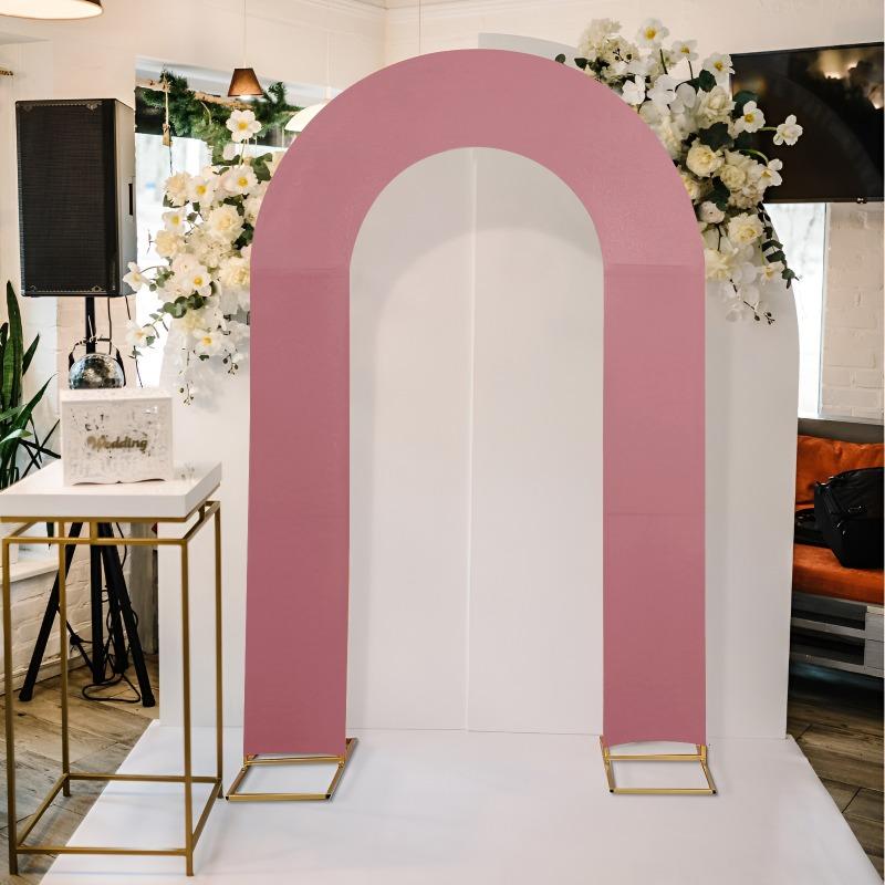 High Elasticity U-Shaped Arch Backdrop Cover for Birthday Baby Shower Wedding Party Decoration Stretchy Open Stand Cover