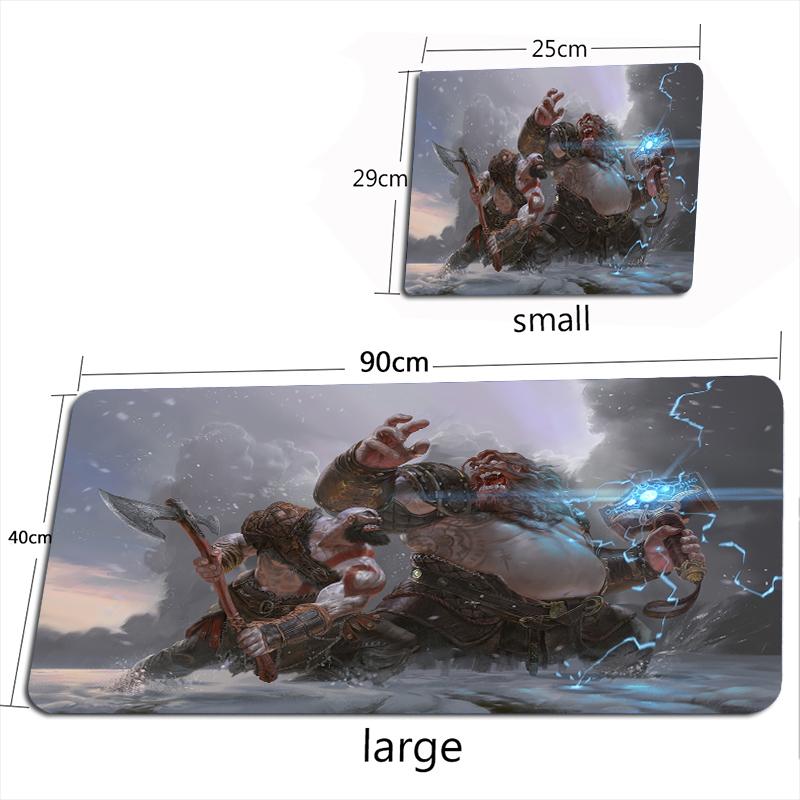 God of War Ragnarok Mouse Pad XXL Mouse Mat Gamer 100X50CM Gaming Accessories Mousepad  Large Keyboard DeskMats Pad for Computer