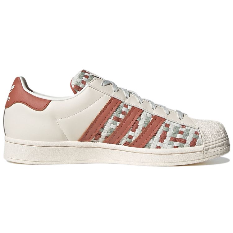 Adidas Originals Superstar Casual Low-Top Sneakers Unisex Sneakers White Red Green GV9230