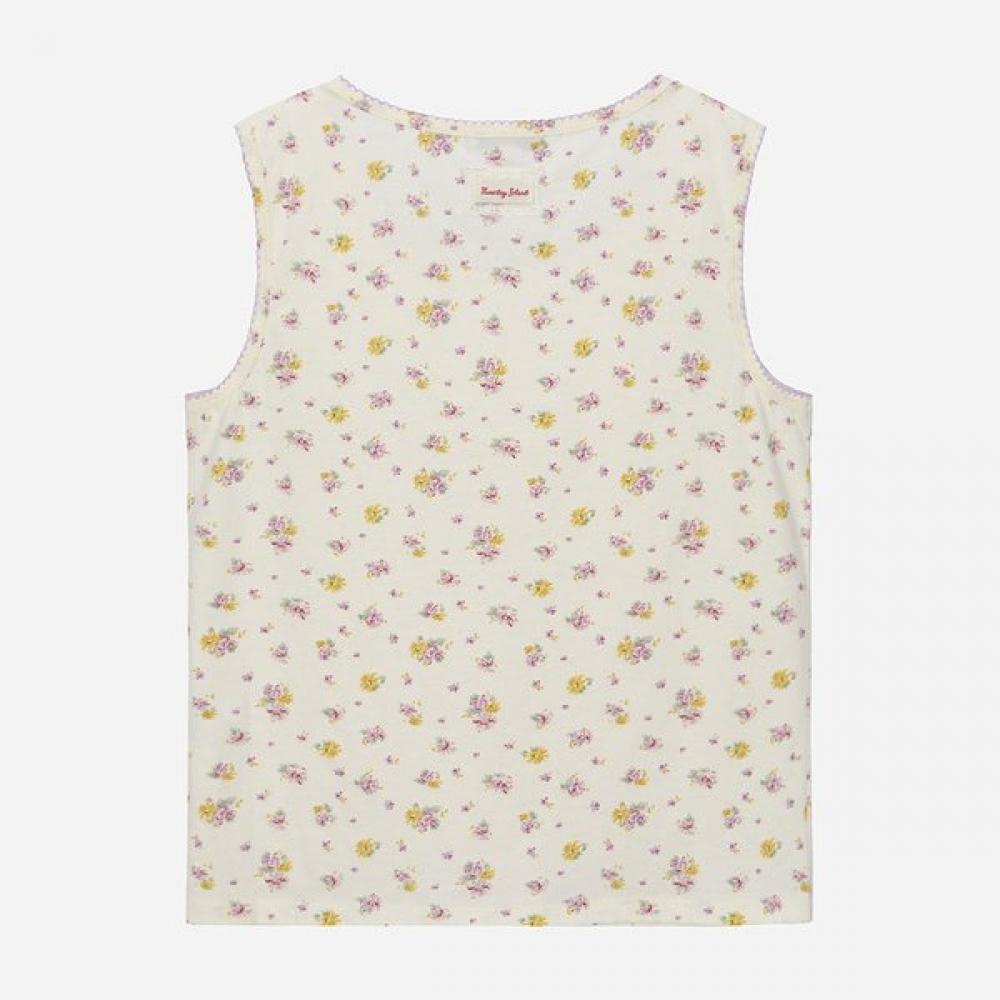 Thursday Island Sleeveless Top With Embroidered Trimming T264msl233w