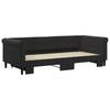 Extendable Daybed Black 90 X 200 Cm Velvet