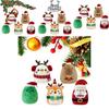 Plush Christmas Santa Claus Snowman Pillow Soft Decorative Cushion For Home Holiday