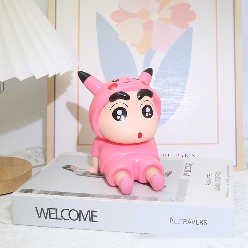 

Crayon Shin-Chan мультфильм милый мобильный телефон подставка настольный аниме фигурка орнамент ленивый стенд подходит для Iphone Samsung Xiaomi A3