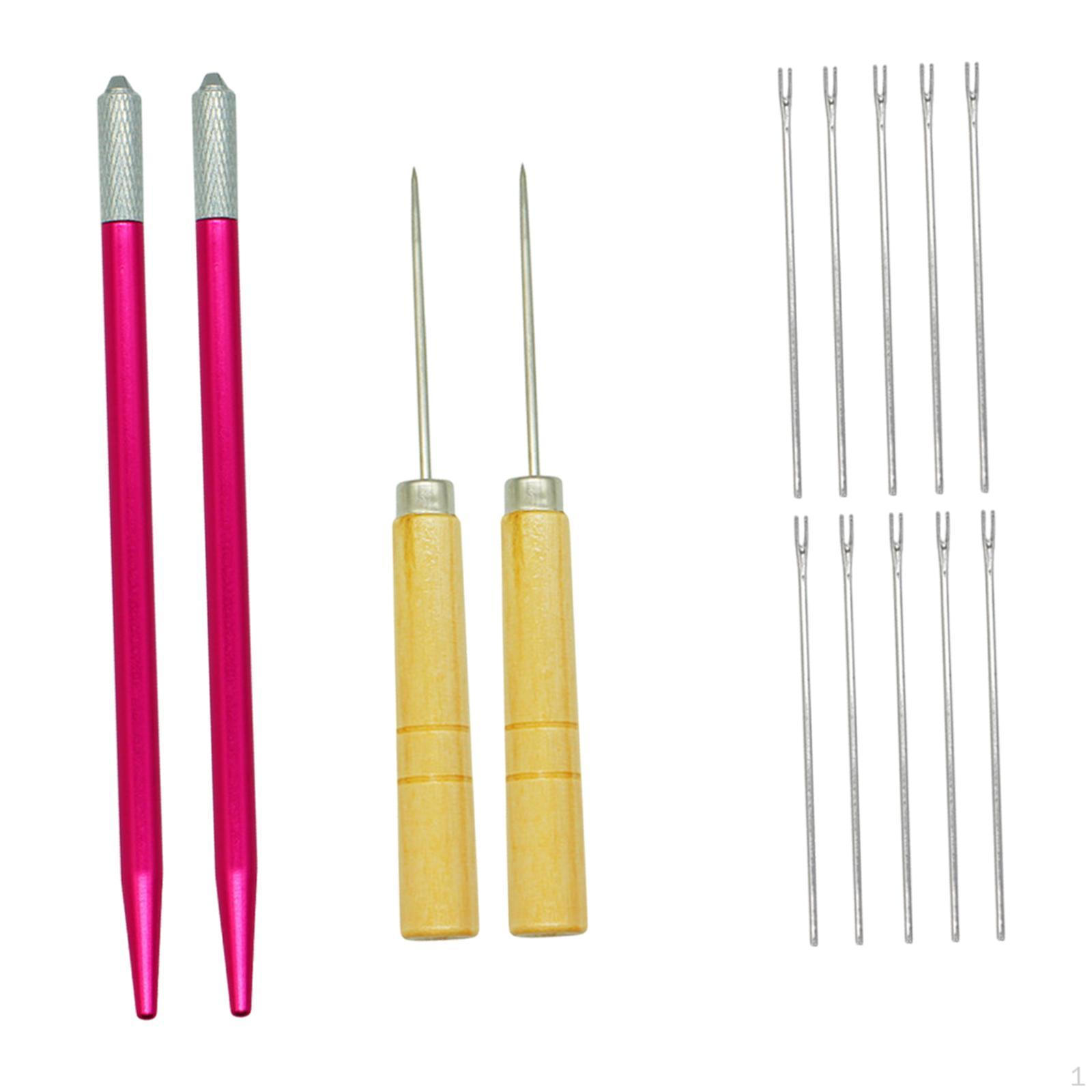 

Инструмент для вставки волос для кукол, ремонт, портативные аксессуары для париков с шилом для магазина 10x0.6mm Needle