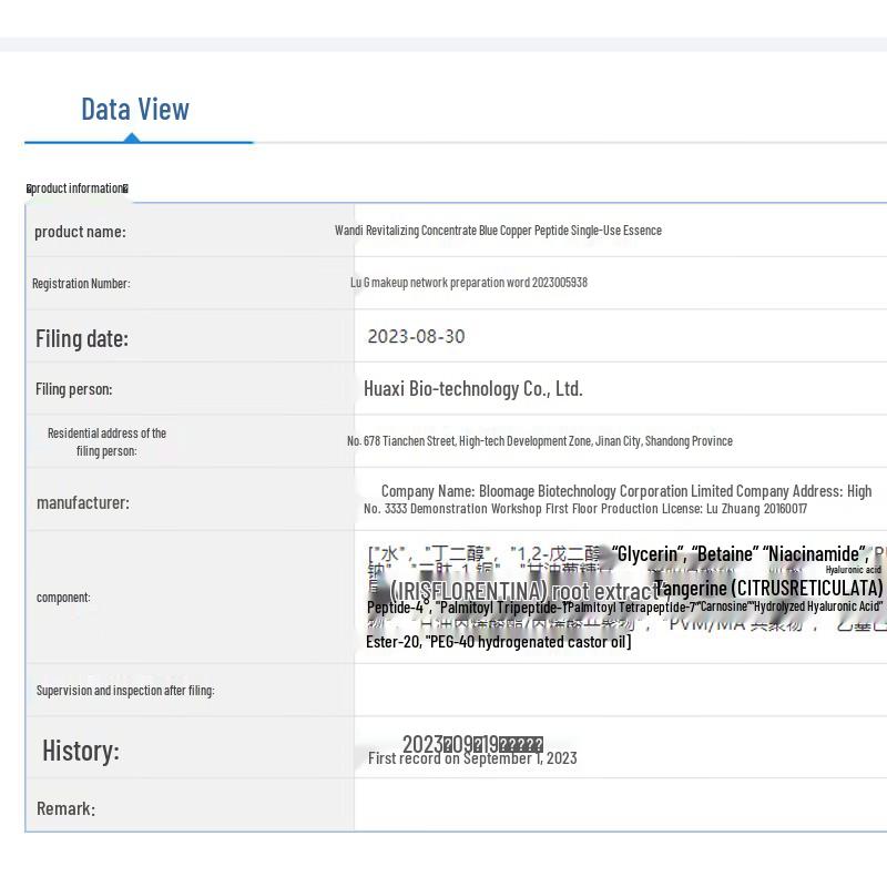 QuadHA Blue Měděný Peptid 2.0 Zpevňující & Hydratační Esence (30 ampulek)