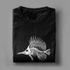 Streetwear T-Shirt Summer Bonefish Skull Deep Sea Fish Skeleton Fashion T-Shirts Cotton Tee Shirt Loose Short Sleeve Clothes Top