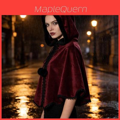 American Fantasy Cosplay Cloak With Polyester Fabric For Stage Performance And Costume Parties