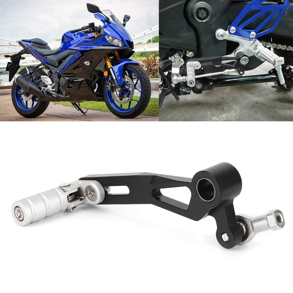 Yctze Motorcycle Shift Lever Installation Kit, Metal Folding Shift Lever with Screw Rod Fit