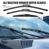 All Weather Performance Wipers 3Pcs/Set Beam Wiper Blades for Chery Tiggo 8 Plus Pro Natural Rubber MAX 2020-2024, 23"+18"+9" Front Rear Blades,