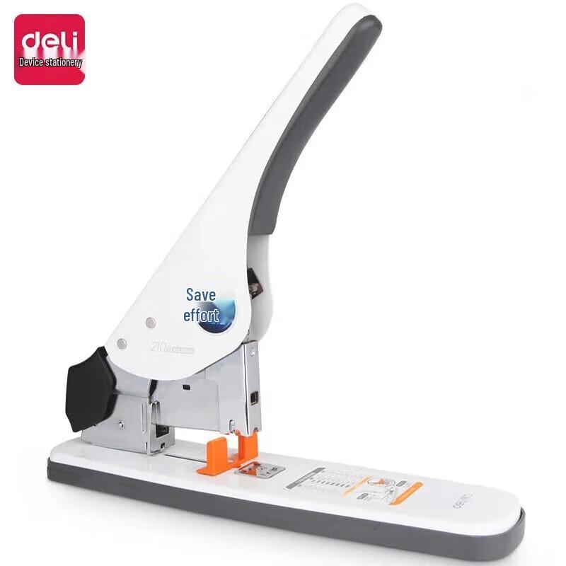 Deli Heavy Duty 210-Sheet Effort-Saving Stapler