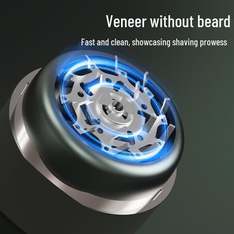Mini Rechargeable Double-Head Waterproof Electric Shaver for Men - Portable Hair Remover for Travel