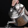 1/1.5/2L Whistle Tea Kettle with Filter Stainless Steel Boiling Water Kettle Rust-proof Ergonomic Handlegrip Teapot Gas Stoves