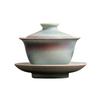 150ML Kiln Change Gaiwan Boutique Red Blue Glaze Sancai Tea Tureen Tea Maker Cover Bowl Chinese Tea Set Collection Craft