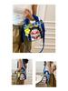 New Cartoon Graffiti Canvas Shoulder Crossbody Bucket Bag for Girls