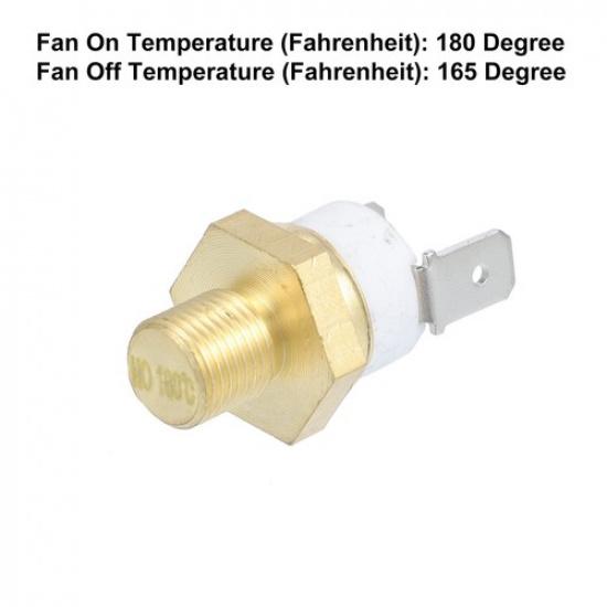 Universal 1/8'' Engine Cooling Fan Temperature Thermo Sensor Switch Pack of 1