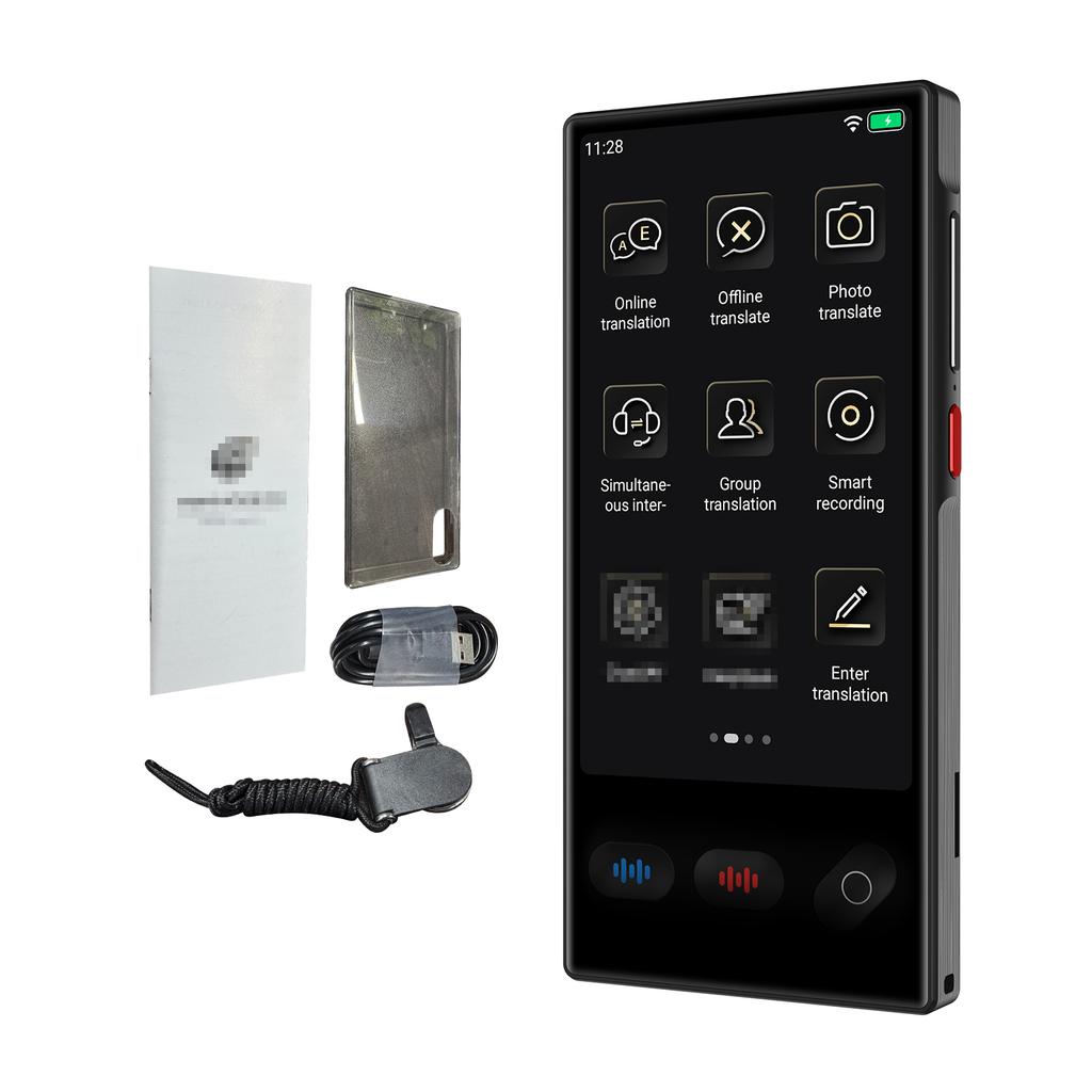 Intelligentes Übersetzungsgerät 4,02 Zoll HD Touchscreen Übersetzer 148 Sprachen Online Offline Übersetzung Foto Sprache
