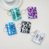 2025 Leopard Print Mini Photo Album Keychain - 2-inch Pocket Insert ID & Student Card Holder