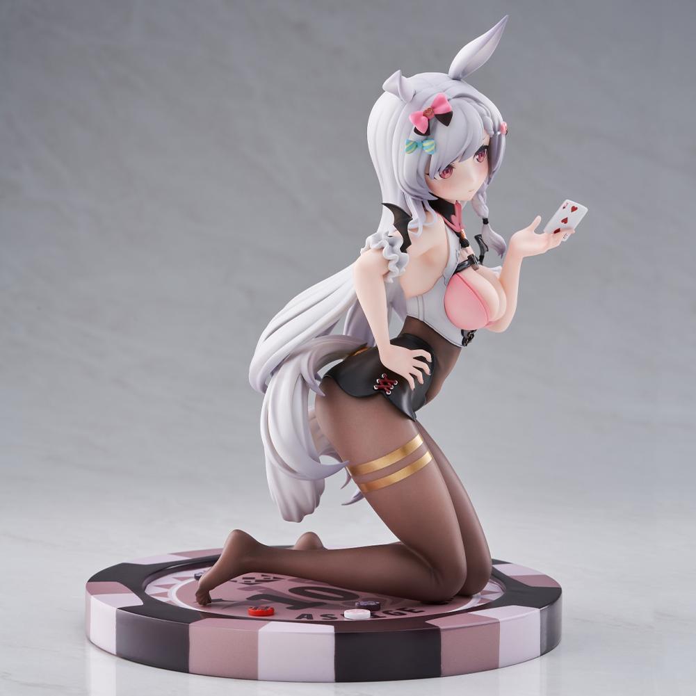 Original illustration girls series anime figurine Sexy Bunny Girls Ashigechan Kneeling Action Figure Toy Collection Model Doll